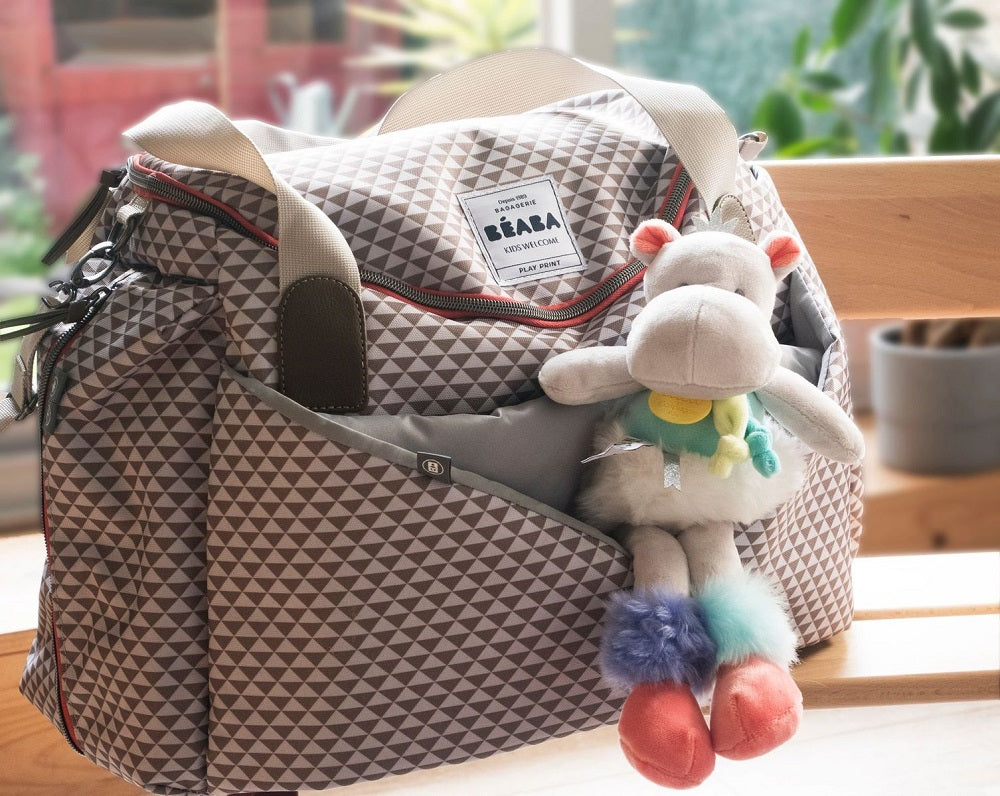 Beaba GenevaII Changing Bag Play Print Grey Coral