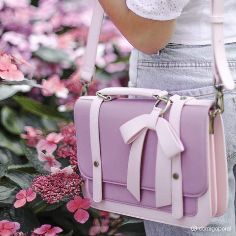 Summer Garden Romance- Bow Small Briefcase