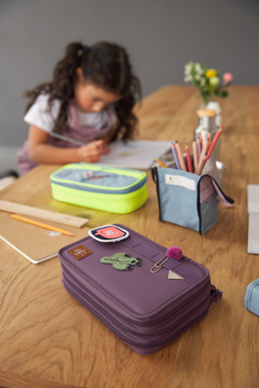 Lassig School Triple Pencil Case Unique