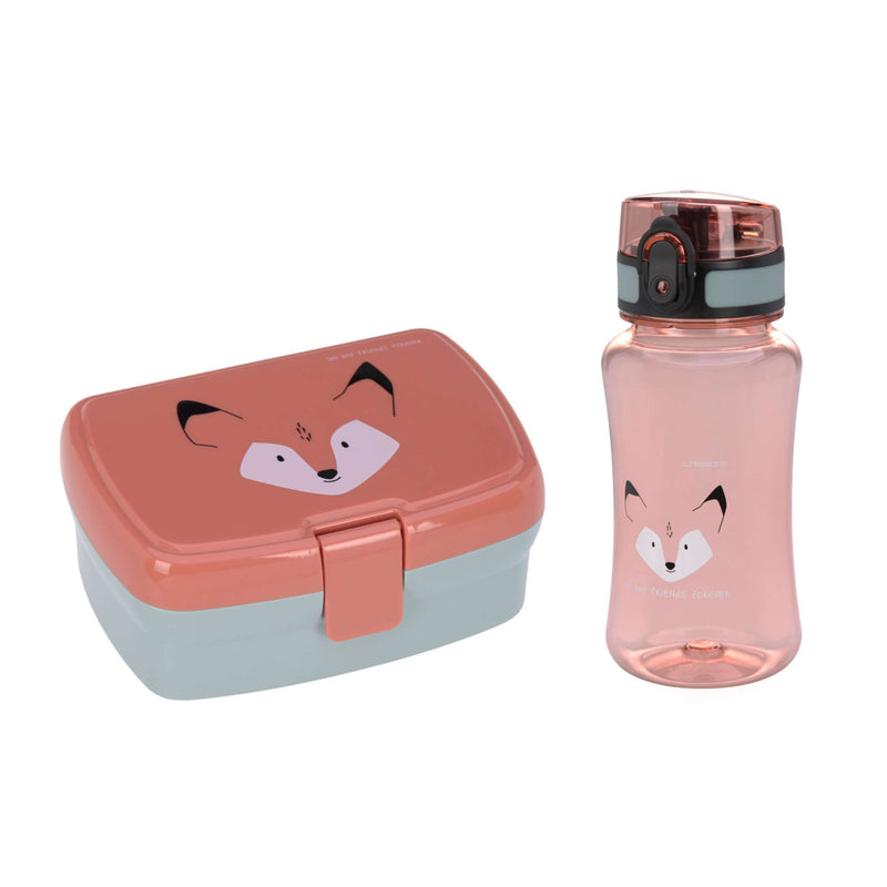 Lassig Lunch Set About Friends (Lunchbox + Drinking Bottle)