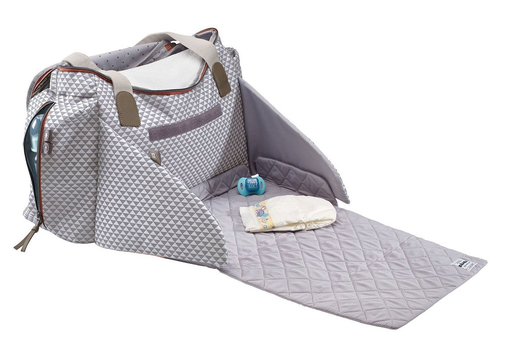 Beaba GenevaII Changing Bag Play Print Grey Coral