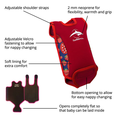 Babywarma™ - Neoprene baby swimsuit that wraps around baby (12 - 24 M)
