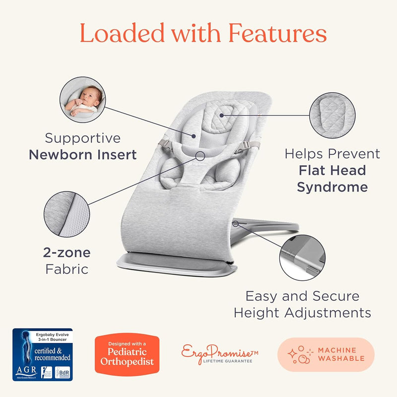 Ergobaby Evolve Bouncer Mesh Sage Green