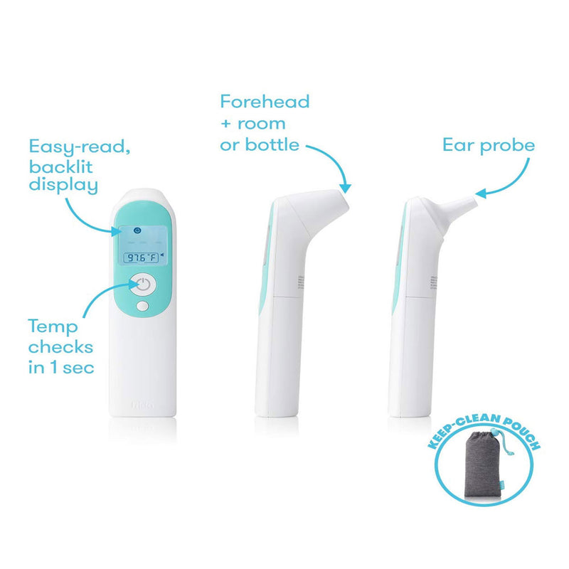 Frida Baby 3-in-1 Ear, Forehead + Touchless Infrared Thermometer