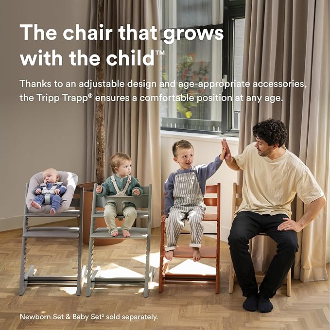 Stokke Tripp Trapp Chair Natural & Babyset Natural Bundle