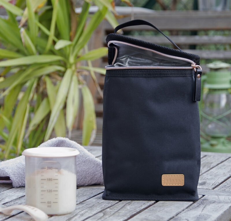 Beaba Insulated Meal Pouch Black Pink Gold