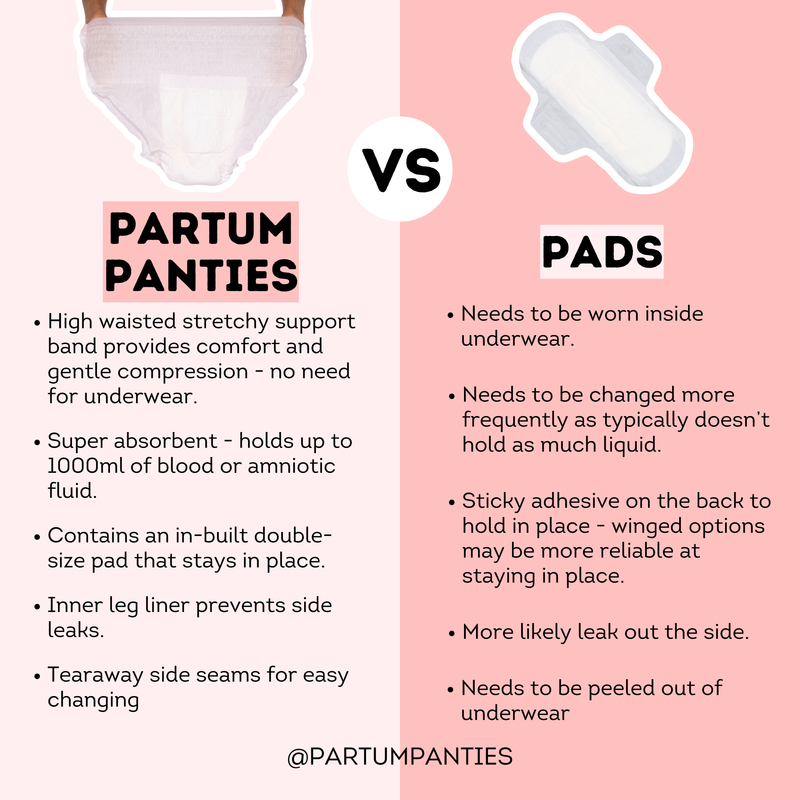 Postpartum Disposable Underwear Large Size - 12/14 - 18/ 20 (5 pc)
