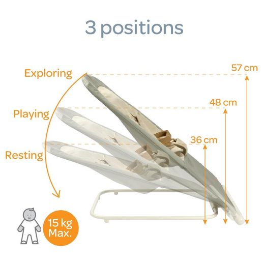 Beaba Foldable Bouncer Eazy Relax Greige