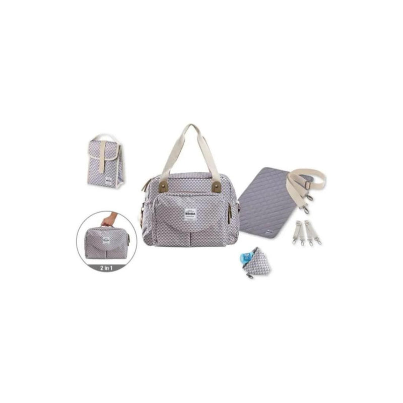 Beaba GenevaII Changing Bag Play Print Grey Coral