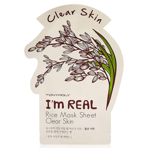 TonyMoly I'm Real Rice Mask Sheet Clear Skin - Set of 3