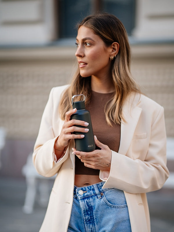 Timeless Dark Stainless Steel Bottle - 600 ml