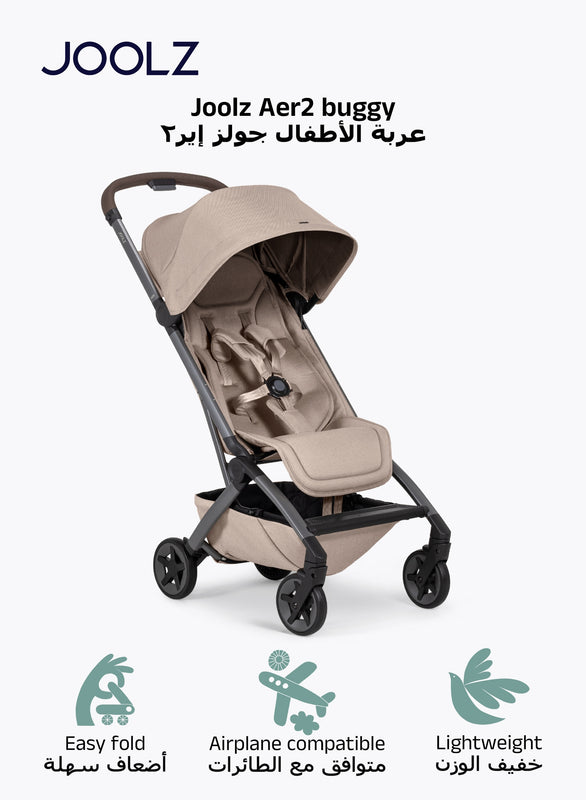Joolz Aer² Compact & Lightweight Baby Stroller - Sandy Taupe