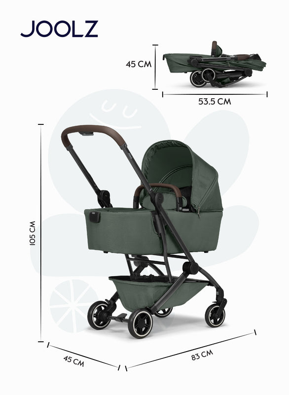 Joolz AER+ Lightweight Compact Travel Stroller - Forest Green