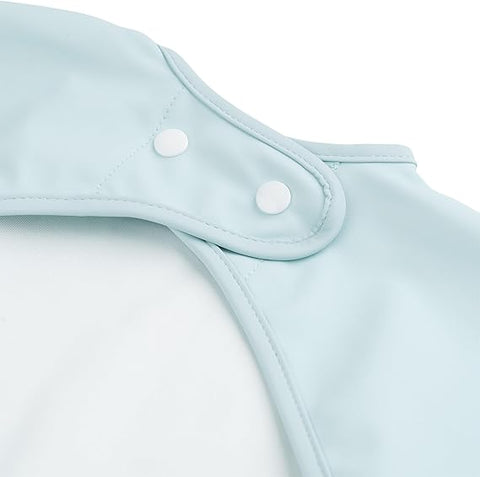 Done By Deer Sleeved Pocket Bib Playground Blue