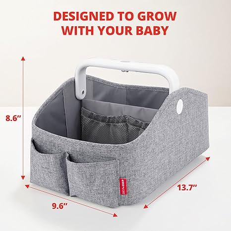 Skip Hop Light Up Diaper Caddy Grey