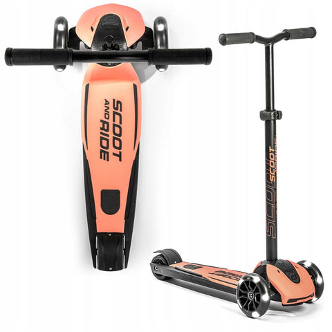 Scoot & Ride Highwaykick 5 LED - Peach