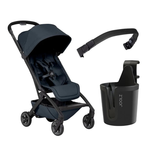 Joolz Lightweight Aer2 Baby Stroller with Bumper Bar & Cup Holder - Navy Blue