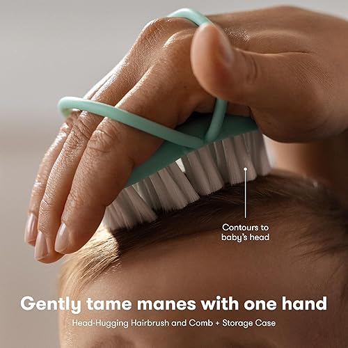 Frida Baby Head-Hugging Hairbrush + Styling Comb Set