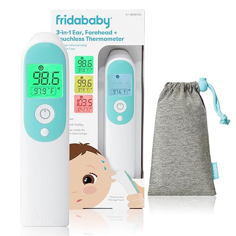Frida Baby 3-in-1 Ear, Forehead + Touchless Infrared Thermometer