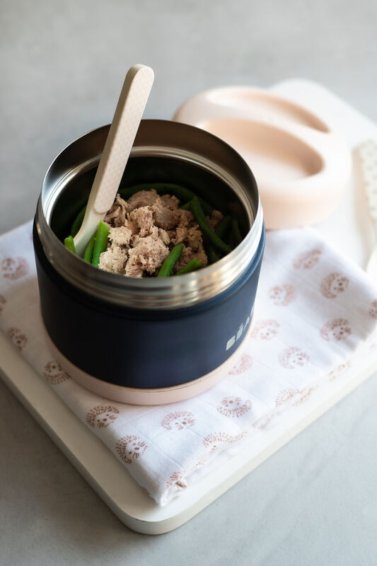 Beaba Thermo Portion500ml LightPink NightBlue