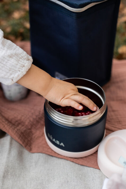 Beaba Thermo Portion500ml LightPink NightBlue