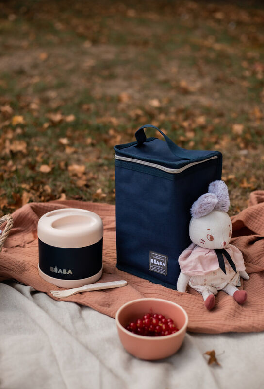 Beaba Thermo Portion500ml LightPink NightBlue