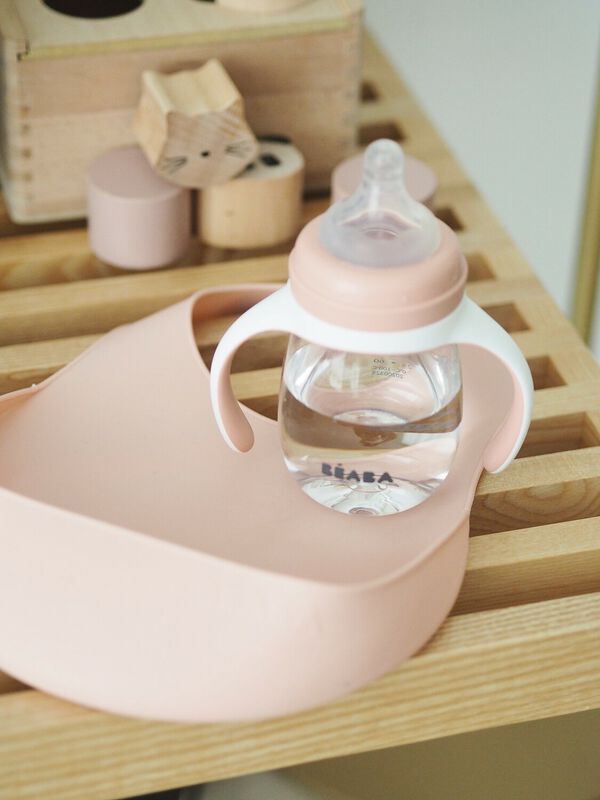 Beaba Silicone Bib OldPink