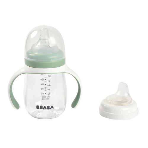 Beaba 2-in-1 Learning Cup Sage Green