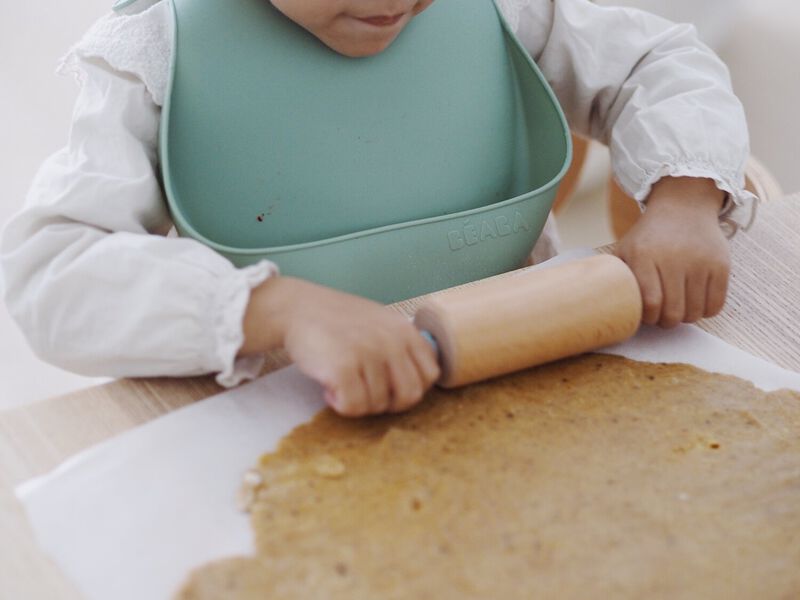 Beaba Silicone Bib SageGreen