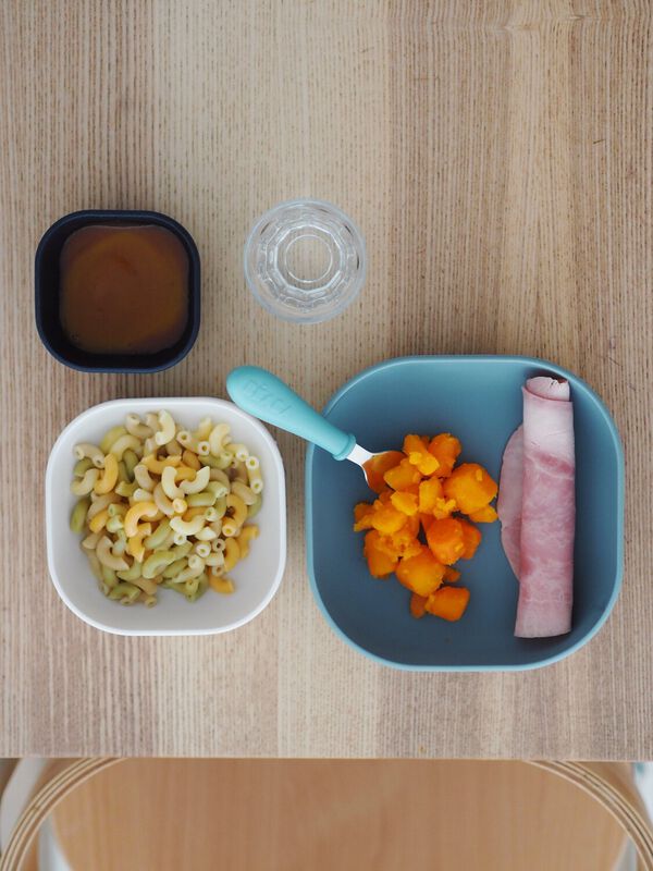 Béaba Silicone 3 piece nesting bowl set night blue