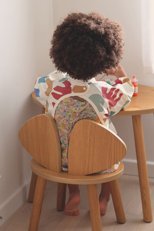 Beaba 2in1 Bib With Removable Sleeves Playful Multi Color