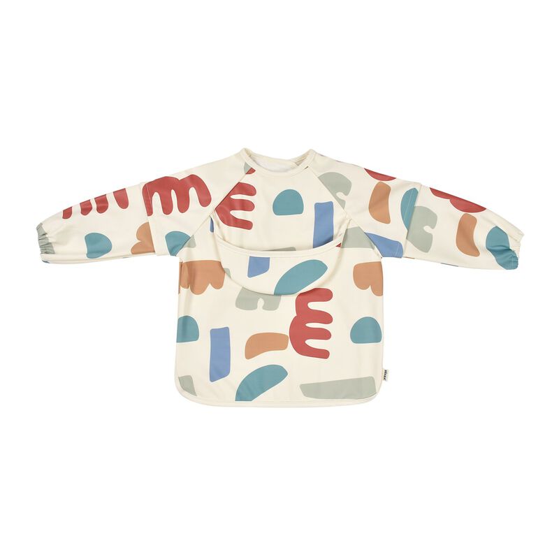 Beaba 2in1 Bib With Removable Sleeves Playful Multi Color
