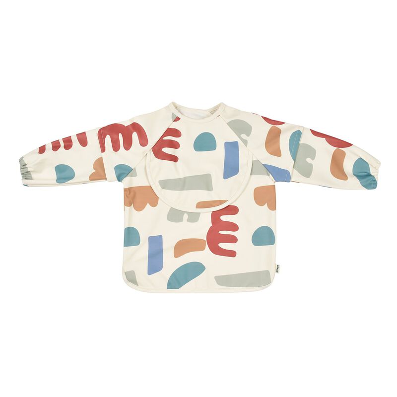 Beaba 2in1 Bib With Removable Sleeves Playful Multi Color