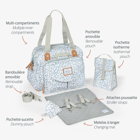 Beaba  GenevaII Changing Bag Play Print Blue