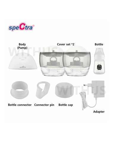 Spectra® Breast Shield Set for Spectra® Wearable Electric Breast Pump White/Transparent