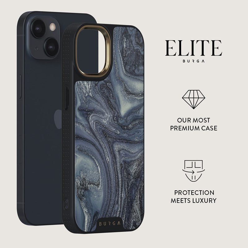 Navy Trench - Blue iPhone 14 Elite Gold Case