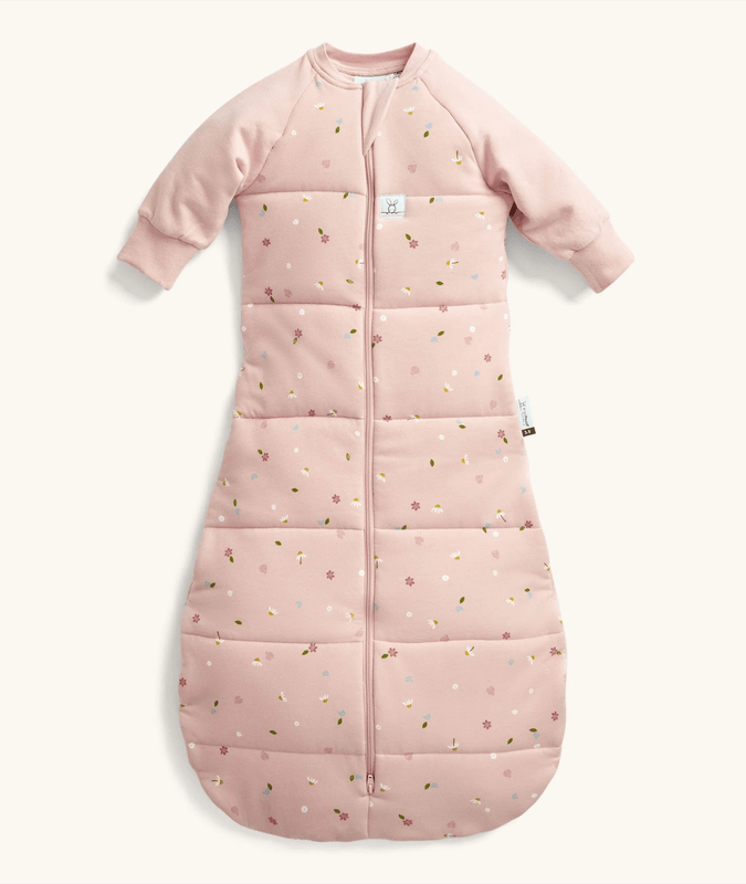 Jersey Sleeping Bag 2.5 TOG Sleeved Daisies(3-12M)