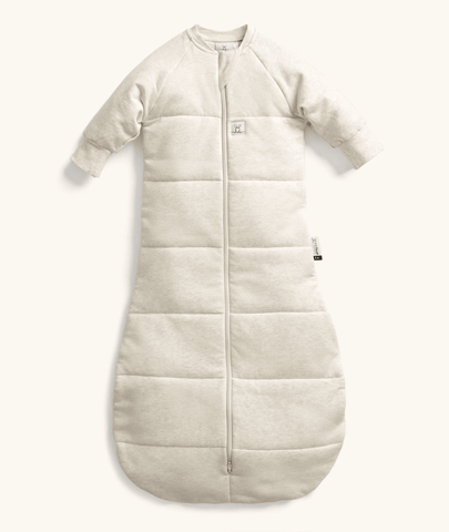 Jersey Sleeping Bag 2.5 TOG Sleeved Oatmeal Marle(3-12M)