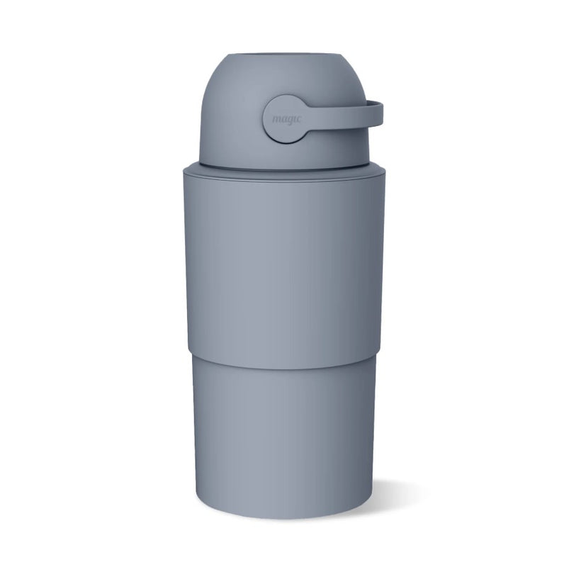 Magic Diaper Pail HEKA L Telescopic+POO5 Roll bag, Large - Pigeon Blue