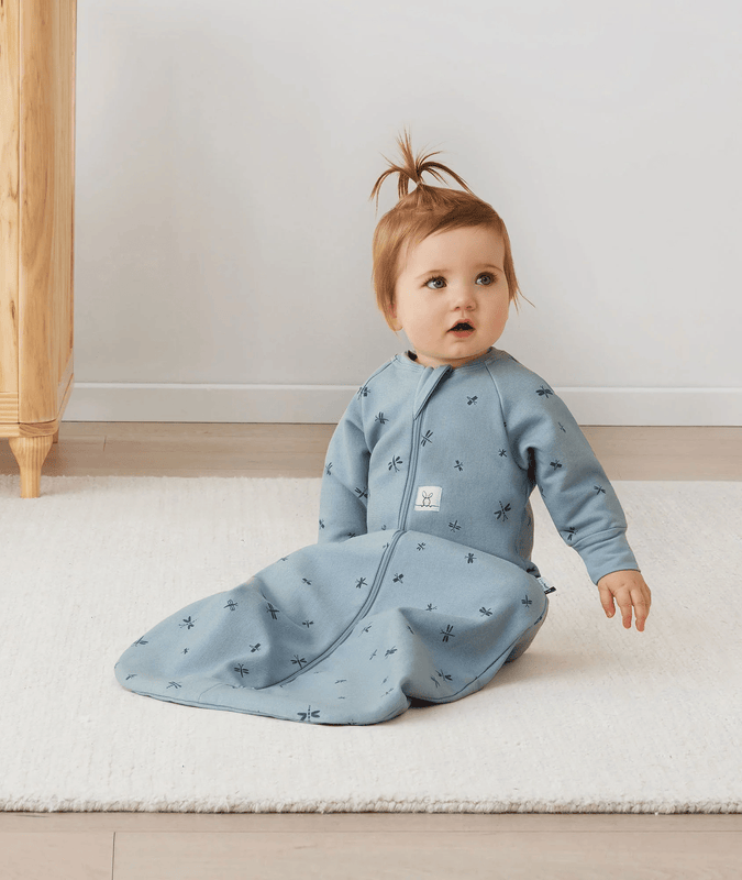 Jersey Sleeping Bag 1.0 TOG Sleeved Dragonflies(3-12M)