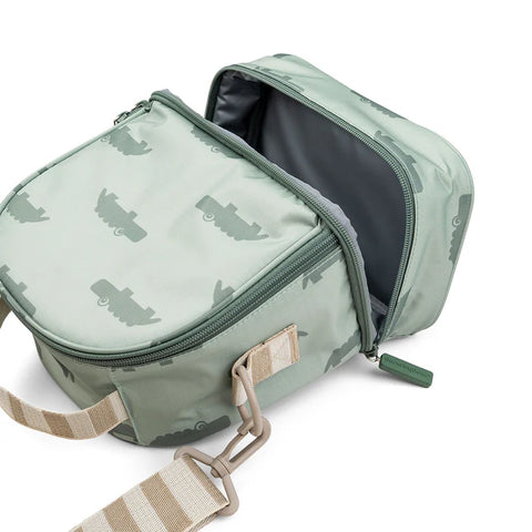 Done By Deer Kids Insulated Lunch Bag Croco Green