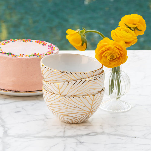 Lily Pad Dessert Bowls - Set of 4