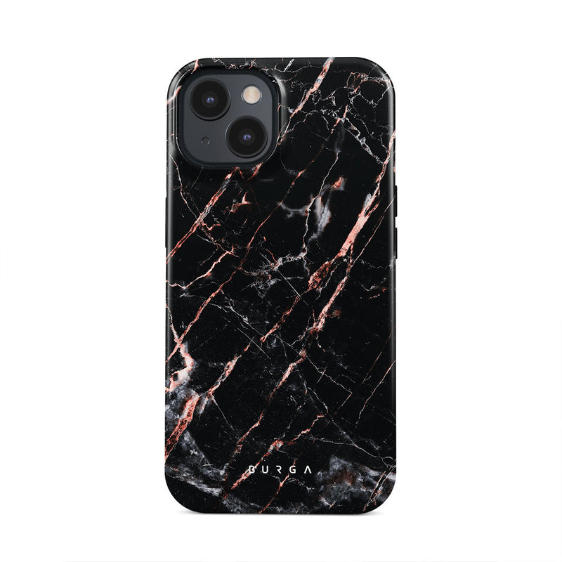 Rose Gold Marble Tough iPhone Case (12-15 Series)