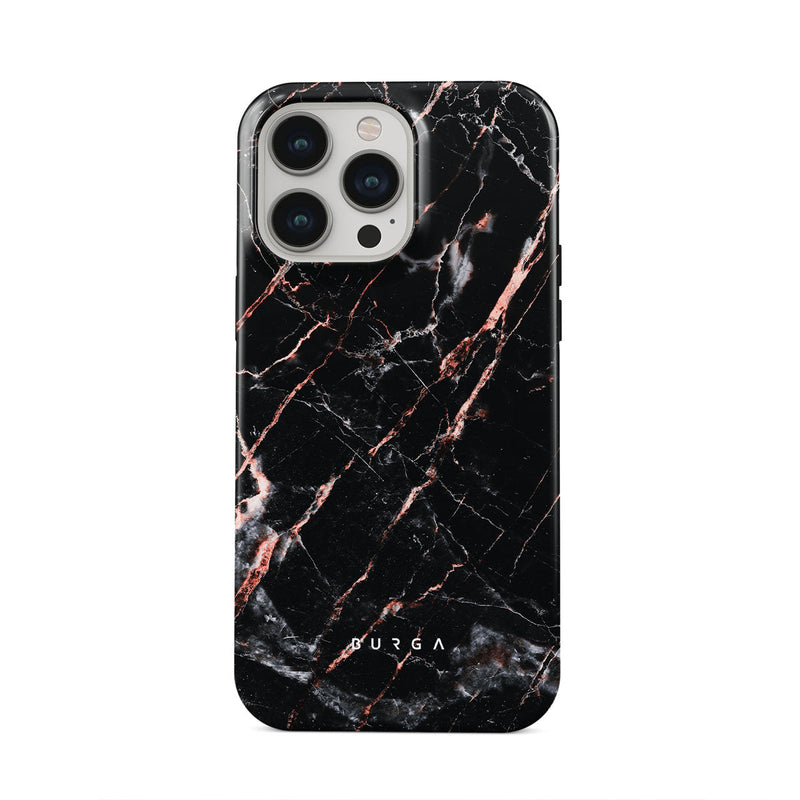Rose Gold Marble Tough iPhone Case (12-15 Series)