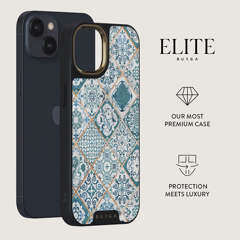 iPhone 14 - Tropical Oasis Elite Gold Case