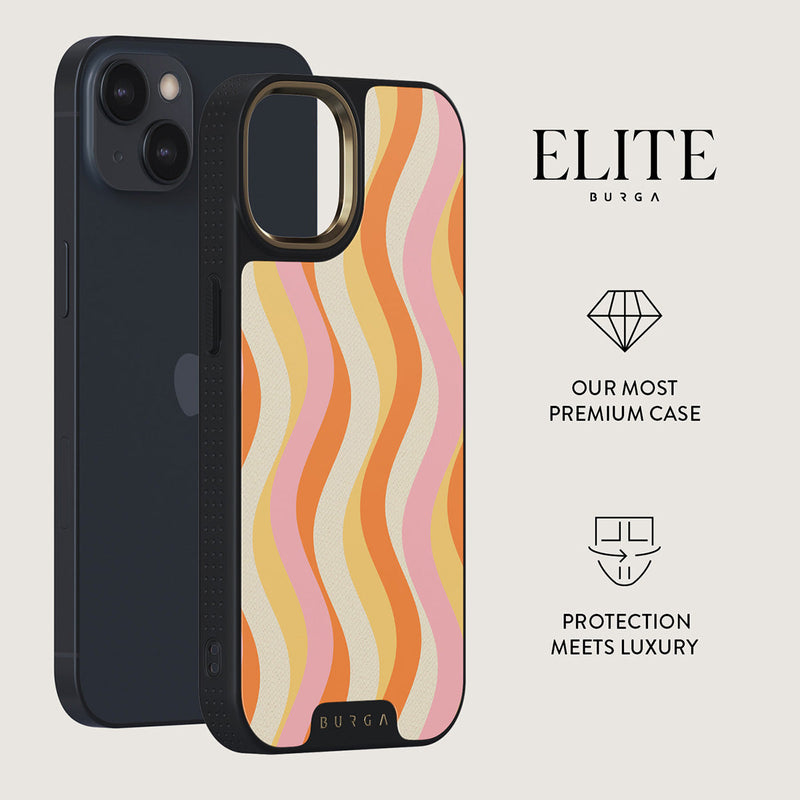 iPhone 14 - Flower Power Elite Gold Case