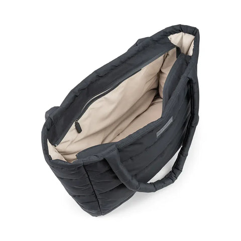 Done By Deer Quilted Changing Tote Bag Black