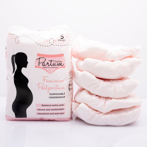 Postpartum Disposable Underwear Large Size - 12/14 - 18/ 20 (5 pc)