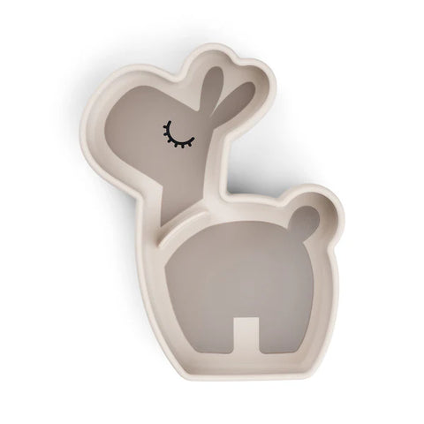 Done By Deer Silicone Stick&Stay Snack Plate Lalee Sand