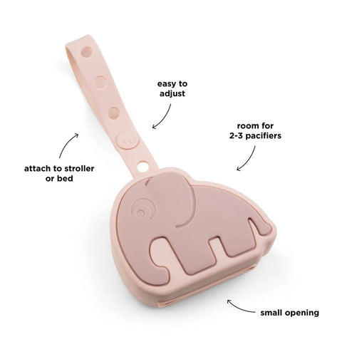 Done By Deer Silicone Pacifier Pouch Elphee (Powder)